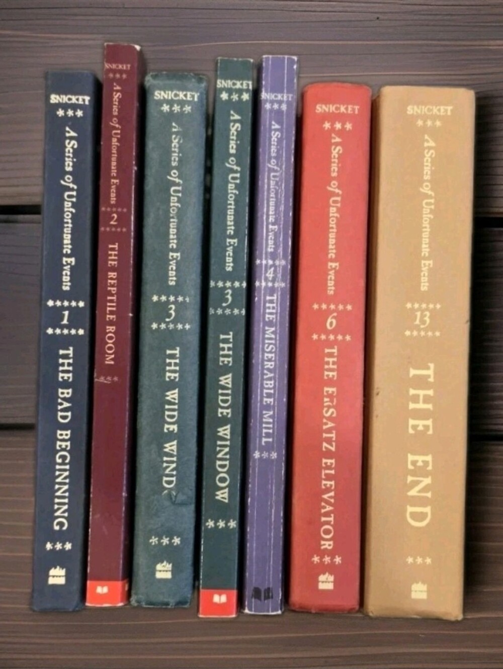 Lemony Snicket A Series of Unfortunate Events Hardcover Paperback Book Lot of 7